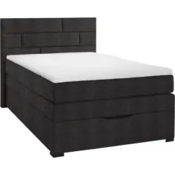 Boxspringbett 100/200 cm in Anthrazit