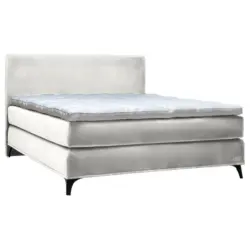 Boxspringbett 200/200 cm in Wei&szlig;