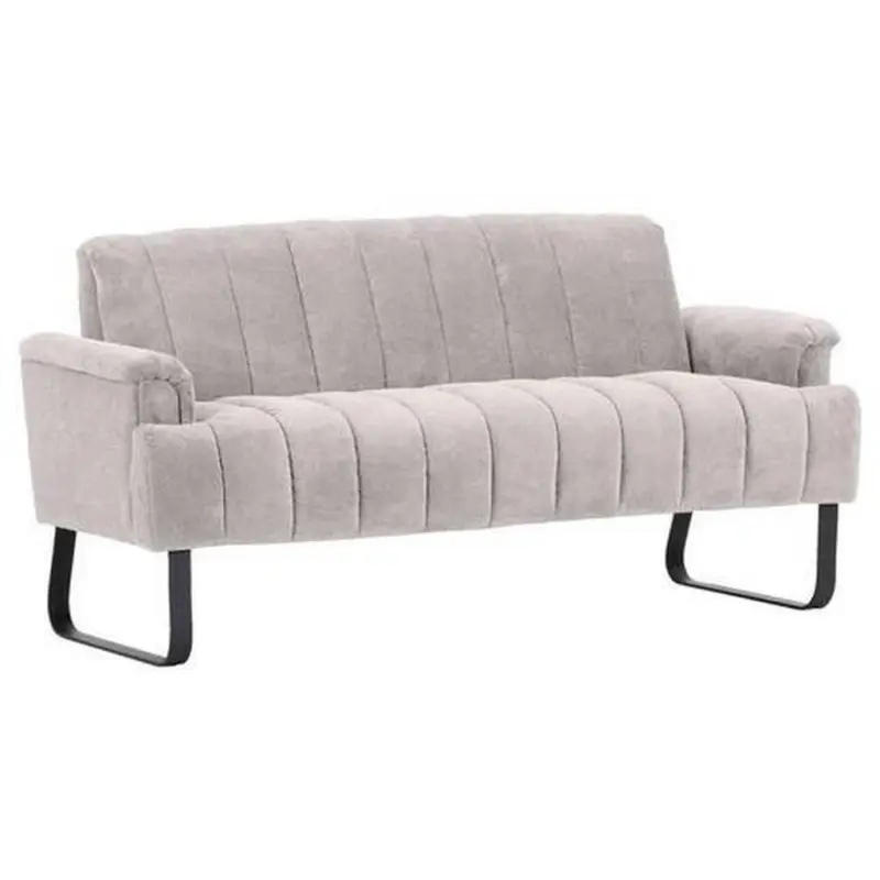 Sitzbank in Textil Hellgrau