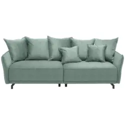 Bigsofa in Velours Mintgr&uuml;n