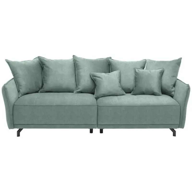 Bigsofa in Velours Mintgr&uuml;n