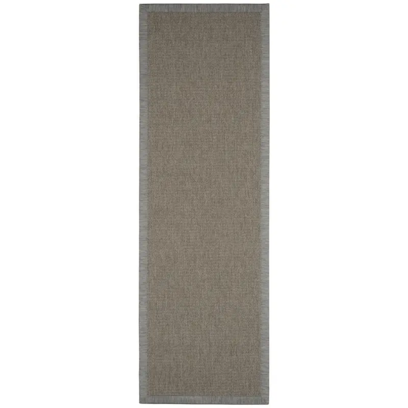 Flachwebeteppich 80/250 cm Chronos Silberfarben