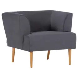 Sessel in Cord Dunkelgrau