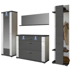 Garderobe 4-teilig in 263,5/206,6/41,6 cm