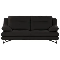 3-Sitzer-Sofa Cezanne in Echtleder Dunkelbraun