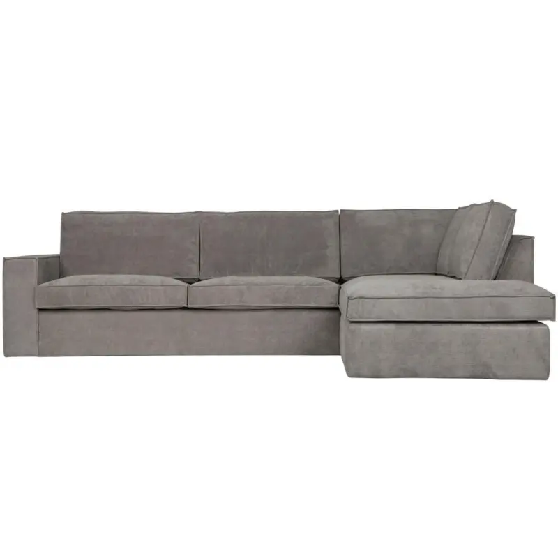Ecksofa Thomas in Cord Gr&uuml;n 283/197 cm