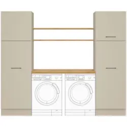 Hauswirtschaftsraum in Hellgrau