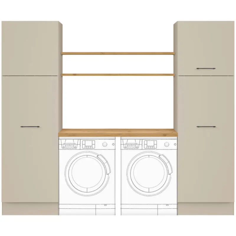 Hauswirtschaftsraum in Hellgrau