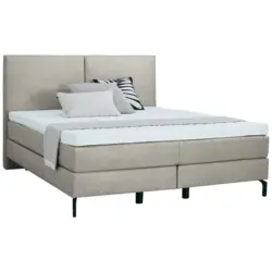 Boxspringbett 200/200 cm in Beige