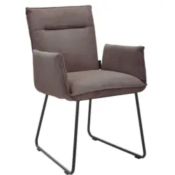 Armlehnstuhl Stoffauswahl, Typenauswahl, inklusive Armlehnen, Gestellauswahl Feincord