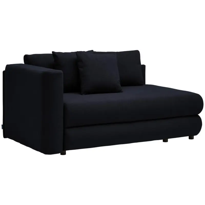 R&eacute;camiere in Flachgewebe Schwarz