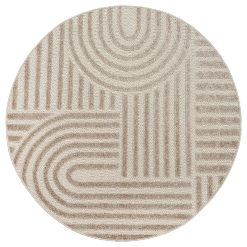 Outdoorteppich 120 cm Berlin Beige