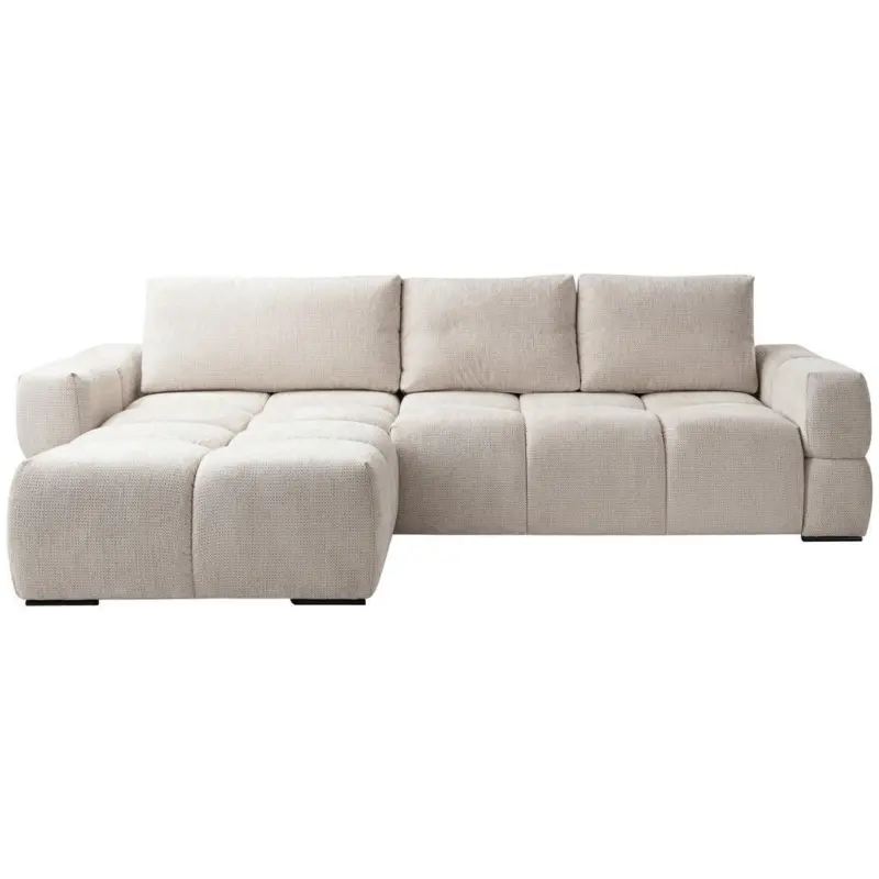 Ecksofa in Chenille Kaschmir