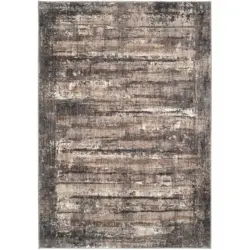 Teppich 194/290 cm Nimara Grau, Dunkelgrau, Beige