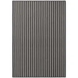 Flachwebeteppich 120/170 cm Haringey Schwarz, Wei&szlig;