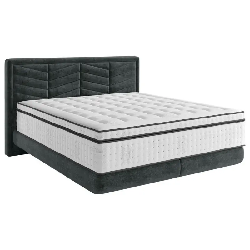 Boxspringbett 160/200 cm in Schwarz