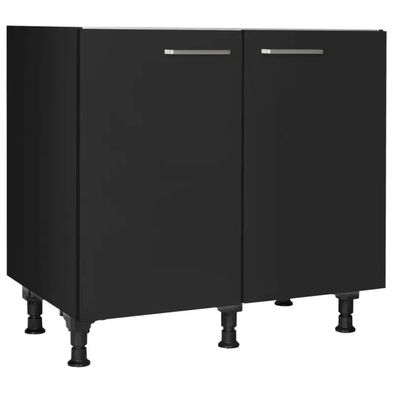 Sp&uuml;lenunterschrank 90/87/56 cm in Schwarz