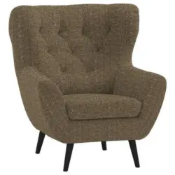 Sessel in Flachgewebe Olivgr&uuml;n