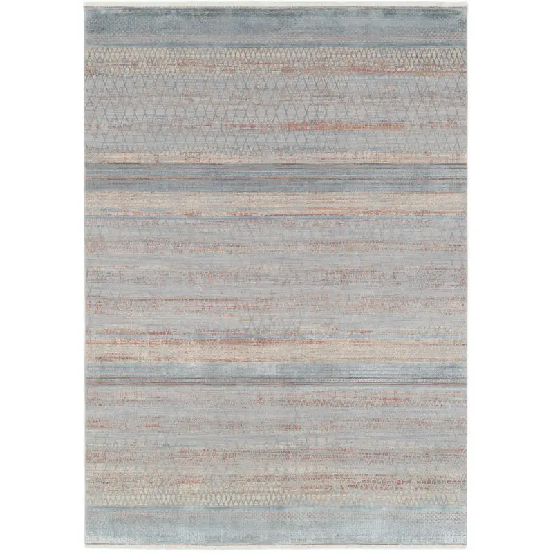 Webteppich 120/170 cm Tinto Maestro Blau, Creme