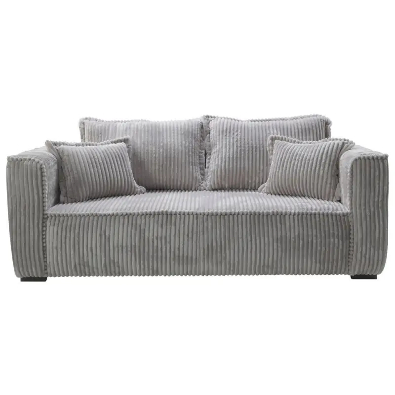 Sofa in Cord Hellgrau