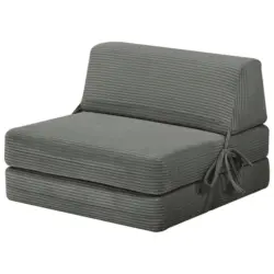 Schlafsessel Cleo in Cord Dunkelgrau