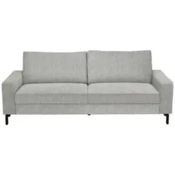 3-Sitzer-Sofa in Flachgewebe Silberfarben