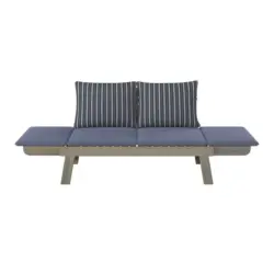 Gartenbank 190/76/67 cm in Grau, Multicolor, Akaziefarben