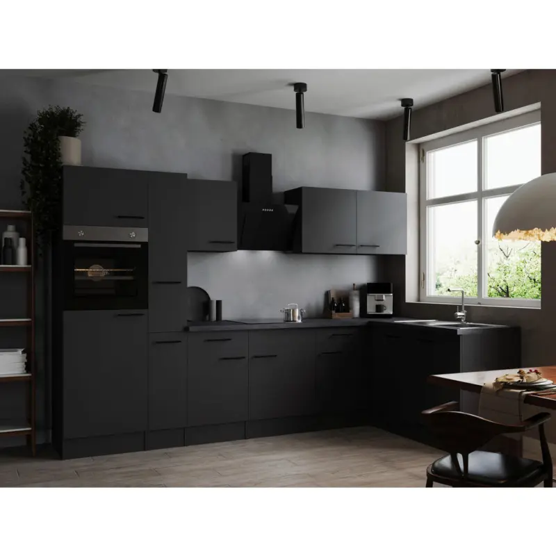 Eckk&uuml;che 310/172 cm in Dunkelgrau