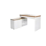 XXXLutz Lauterach - Ihr M&ouml;belhaus bei Bregenz Eckschreibtisch 140/118/76 cm in Wei&szlig;, Eichefarben