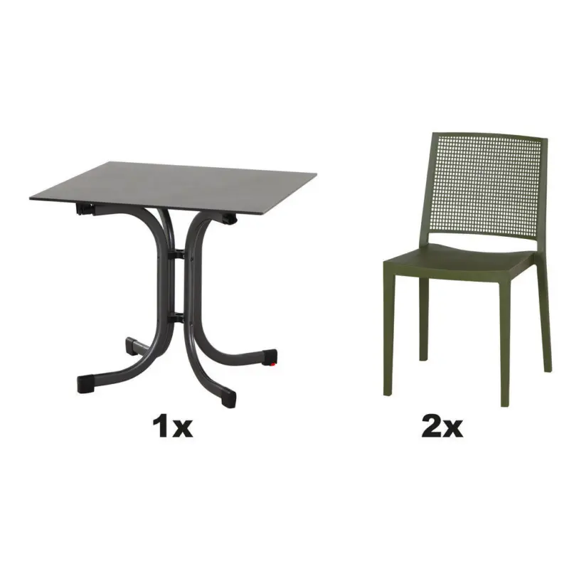 Gartengarnitur 3-teilig