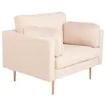 XXXLutz Lauterach - Ihr M&ouml;belhaus bei Bregenz Sessel in Samt Goldfarben, Beige