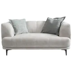 2-Sitzer-Sofa in Flachgewebe Creme