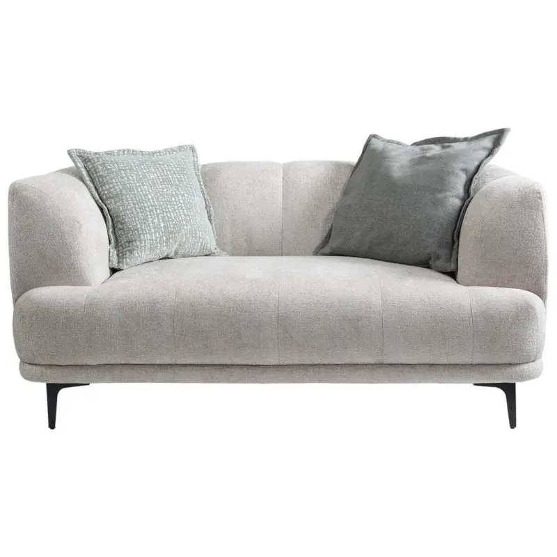 2-Sitzer-Sofa in Flachgewebe Creme