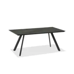 Gartentisch Kunststoff Anthrazit, Graphitfarben rechteckig