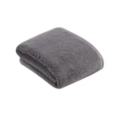 Badetuch Vegan Life Dunkelgrau 100/150 cm