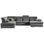 XXXLutz Lauterach - Ihr M&ouml;belhaus bei Bregenz Wohnlandschaft in Mikrofaser Grau