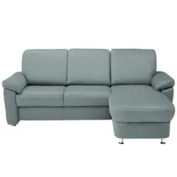 Ecksofa in Flachgewebe Salbeigr&uuml;n 250/163 cm