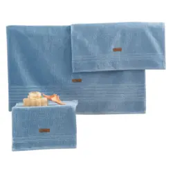 Frottierset Pastellblau 3-teilig