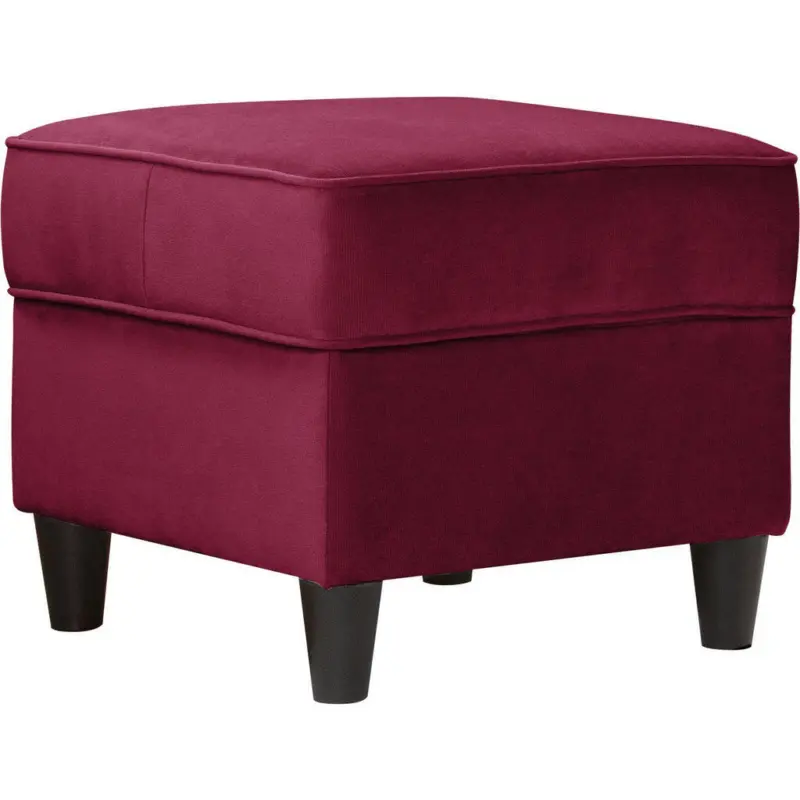 Hocker in Textil Bordeaux