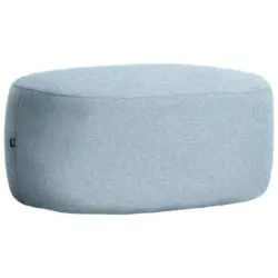 Hocker in Textil Blau