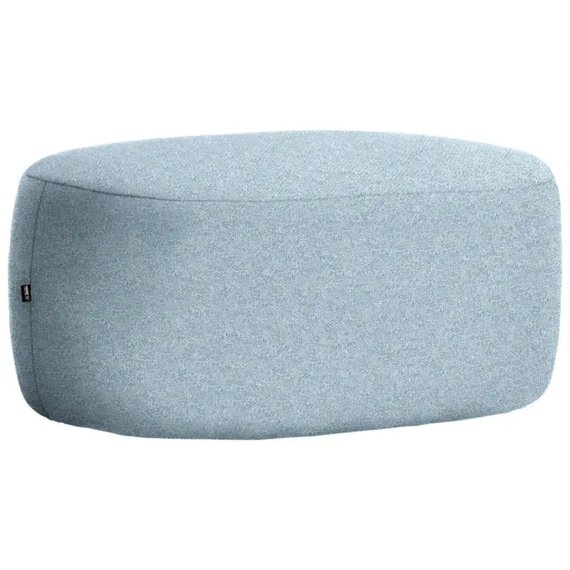 Hocker in Textil Blau