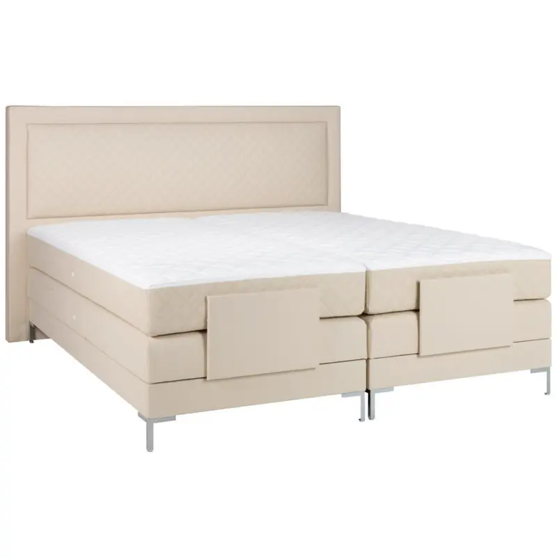 Boxspringbett 180/200 cm in Beige