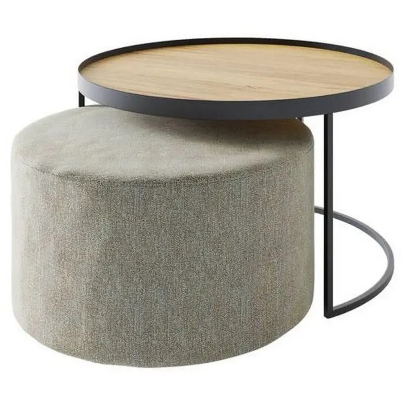 Couchtischset in Holz 80/80/39 cm