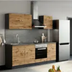 XXXLutz Lauterach - Ihr M&ouml;belhaus bei Bregenz K&uuml;chenleerblock 210 cm in Schieferfarben, Eiche Wotan