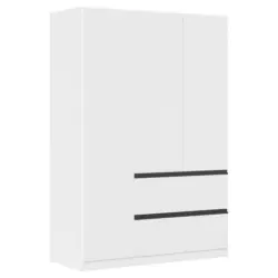 Dreht&uuml;renschrank in Wei&szlig;