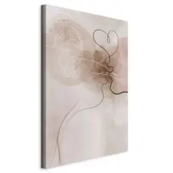 Leinwandbild Abstraktes, Menschen, Herzen 40/60/1.2 cm