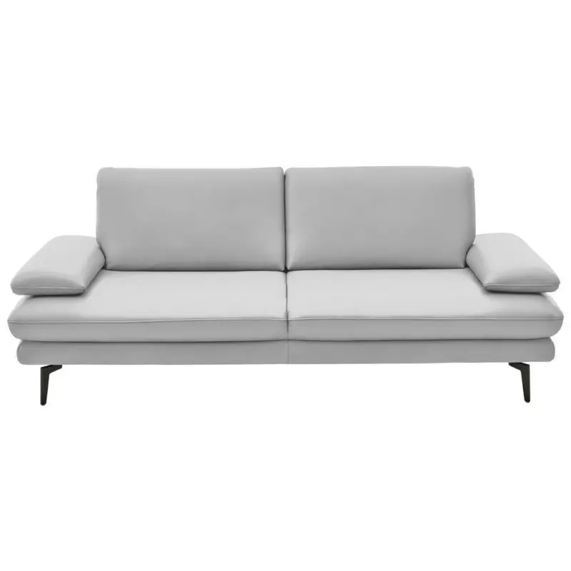 3-Sitzer-Sofa in Echtleder Wei&szlig;