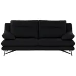 XXXLutz Lauterach - Ihr M&ouml;belhaus bei Bregenz 3-Sitzer-Sofa Cezanne in Echtleder Schwarz