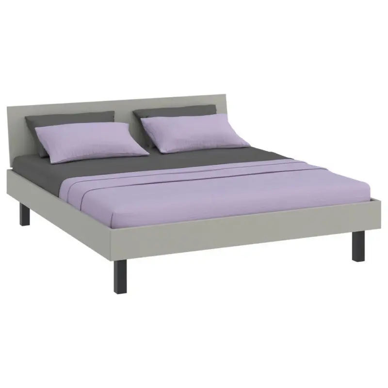 Bett 180/200 cm in Hellgrau