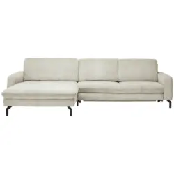Ecksofa in Cord Creme 178/302 cm